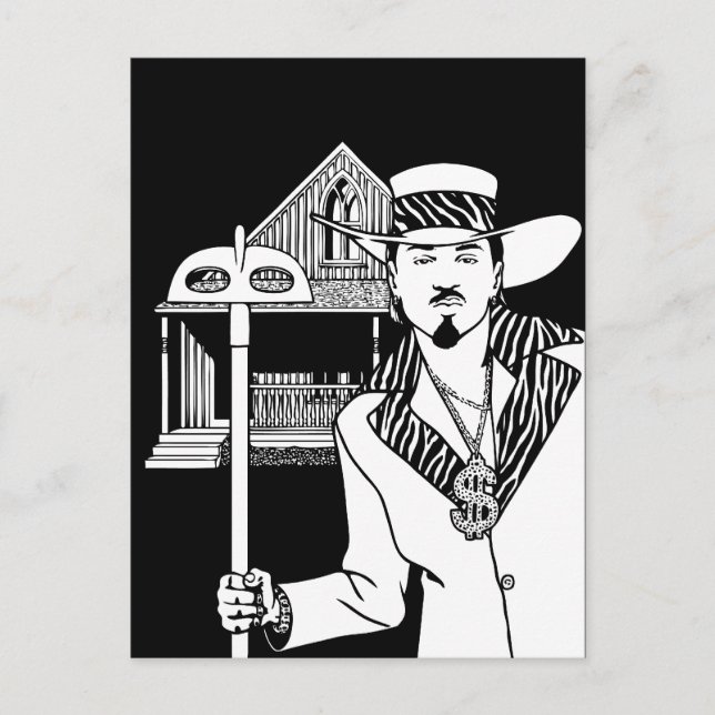 Pimp och Hoe Vykort (Framsida)