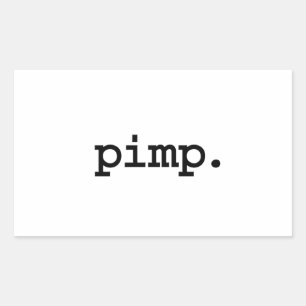 Pimp. Rektangulärt Klistermärke