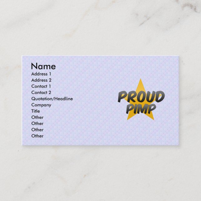 Pimp Visitkort (Framsida)