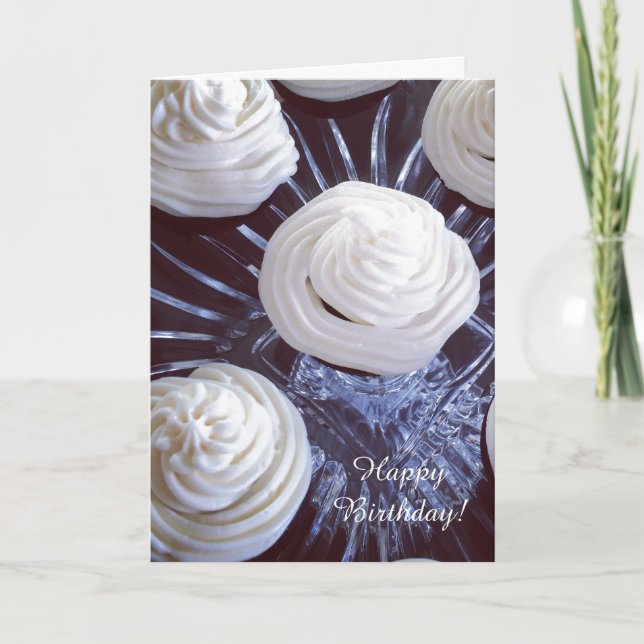Pimpade födelsedagscupcakes med glasyr kort (Framsida)