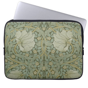 Pimpernel av William Morris Vintage Blommigt Texti Laptop Sleeve
