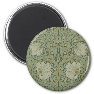 Pimpernel av William Morris Vintage Blommigt Texti Magnet