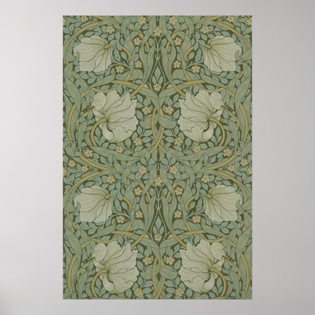 Pimpernel av William Morris Vintage blomsterduk Poster (Framsidan)