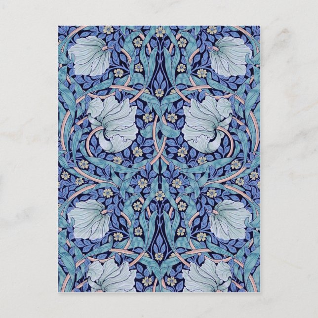 Pimpernel Blå, William Morris Vykort (Framsida)