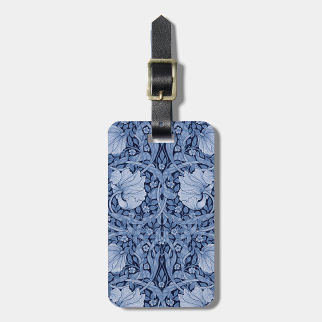 Pimpernel Blue Monotone, William Morris Bagagebricka (Vertikal Framsida)