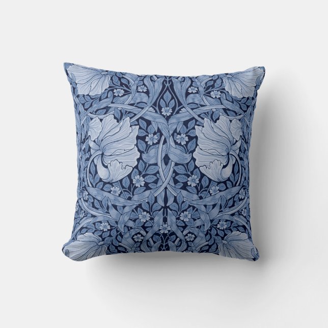 Pimpernel Blue Monotone, William Morris Kudde (Framsida)