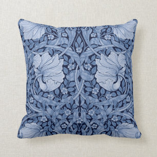 Pimpernel Blue Monotone, William Morris Kudde