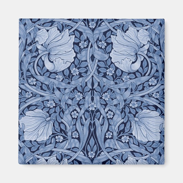 Pimpernel Blue Monotone, William Morris Magnet (Framsidan)