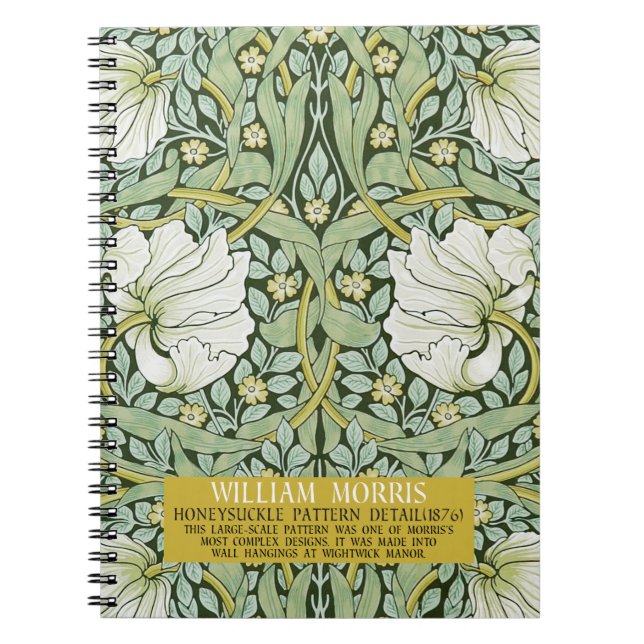 Pimpernel Design av William Morris Anteckningsbok (Framsidan)