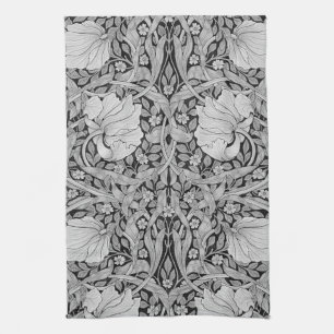 Pimpernel Grått Monotone, William Morris Kökshandduk