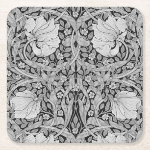 Pimpernel Grått Monotone, William Morris Underlägg Papper Kvadrat