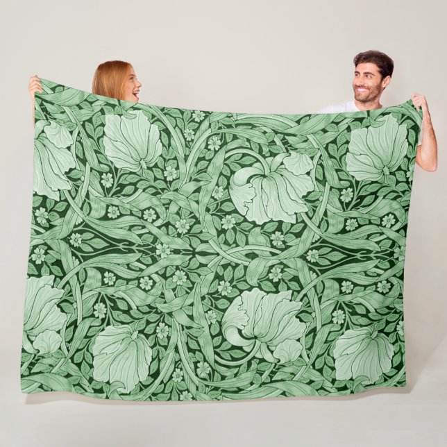 Pimpernel Grönt, William Morris Fleecefilt (På plats)