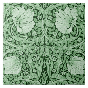Pimpernel Grönt, William Morris Kakelplatta