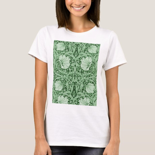 Pimpernel Grönt, William Morris T Shirt (Framsida)