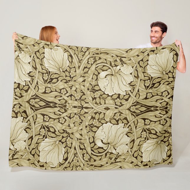 Pimpernel Guld, William Morris Fleecefilt (På plats)