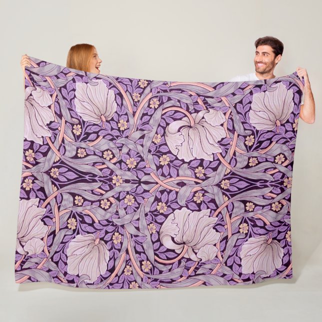 Pimpernel Lila, William Morris Fleecefilt (På plats)