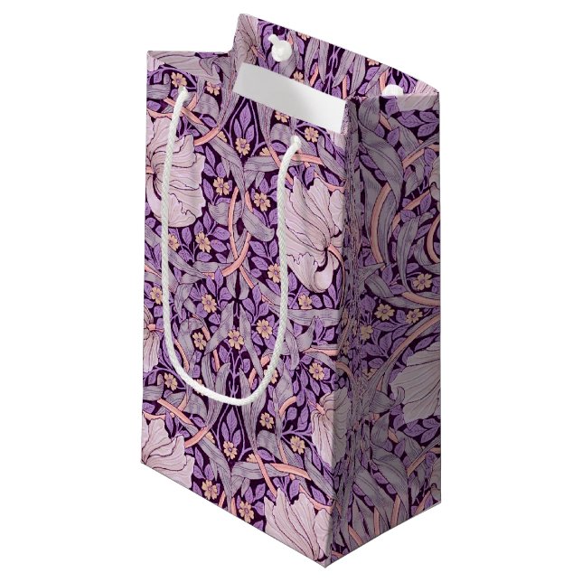 Pimpernel Lila, William Morris Small Gift Bag (Framsidan Vinklad)