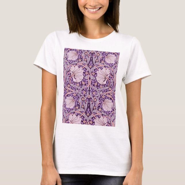 Pimpernel Lila, William Morris T Shirt (Framsida)