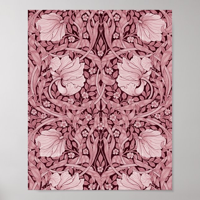 Pimpernel Maroon, William Morris Poster (Framsidan)