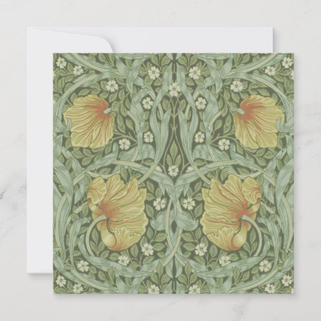 Pimpernel Mönster (av William Morris) Kort (Framsida)