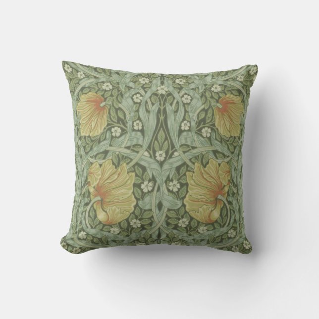 Pimpernel Mönster (av William Morris) Kudde (Framsida)