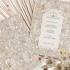 Pimpernel Muted White Cream William Morris Inbjudningar