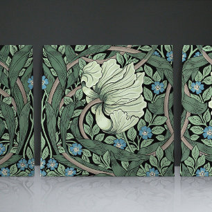 Pimpernel Seamless 1/2 William Morris Arts Crafts Kakelplatta