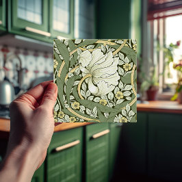 Pimpernel Seamless 1/2 William Morris Arts Crafts Kakelplatta