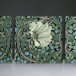 Pimpernel Seamless 1/2 William Morris Arts Crafts Kakelplatta
