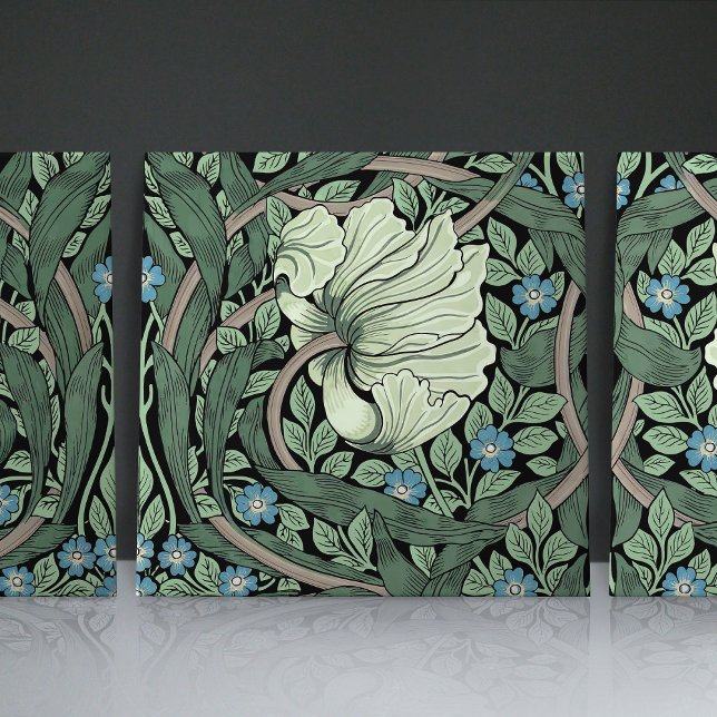 Pimpernel Seamless 1/2 William Morris Arts Crafts Kakelplatta (Skapare uppladdad)