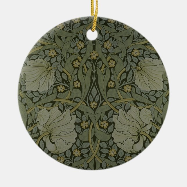 "Pimpernel" tapetdesign, 1876 Julgransprydnad Keramik (Framsidan)