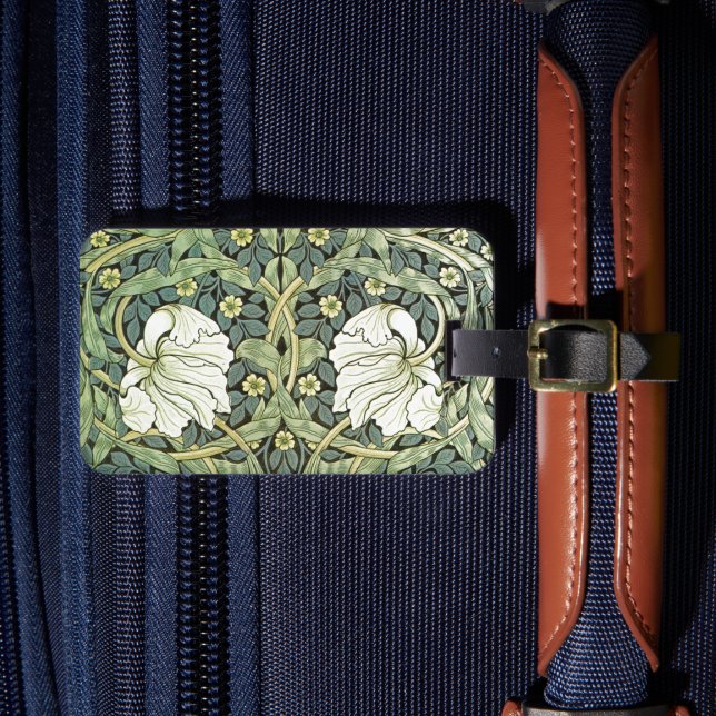 Pimpernel White Poppies William Morris Bagagebricka (Framsida Insitu 4)