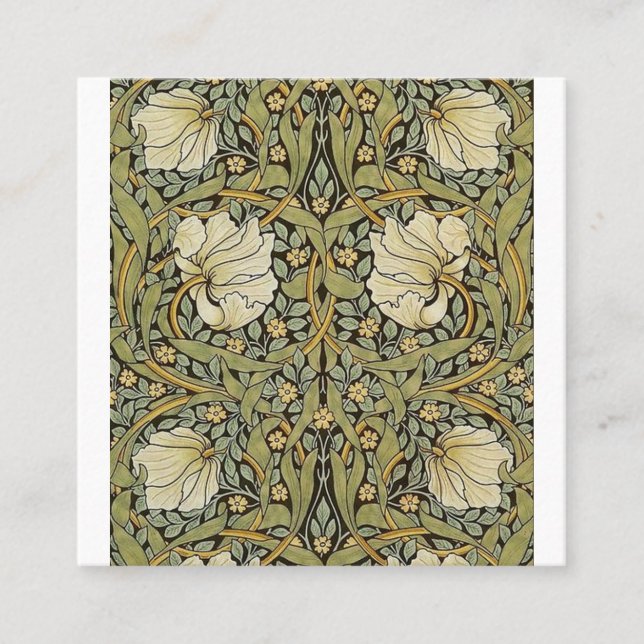 Pimpernel William Morris Fyrkantigt Visitkort (Framsida)
