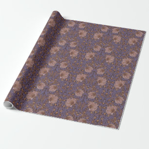 Pimpernel William Morris - Lila Wrapping Papper Presentpapper