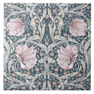 Pimpernel William Morris,Peach Fuzz,art nouveau Kakelplatta