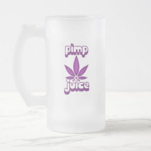 pimpfruktsaftmugg frostat ölglas