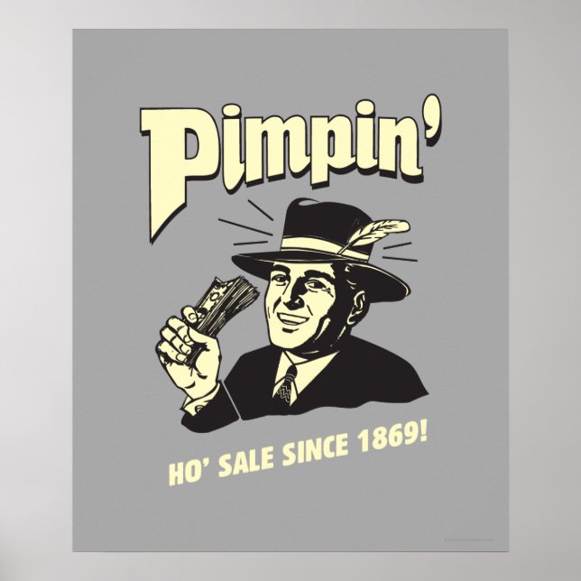 Pimpin': Ho Sale Poster (Framsidan)