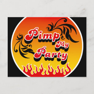 PimpMyParty Inbjudan Vykort