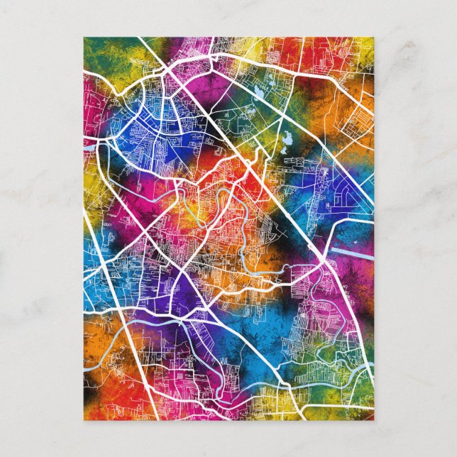 Pimpri-Chinchwad Maharashtra City Karta Vykort (Framsida)