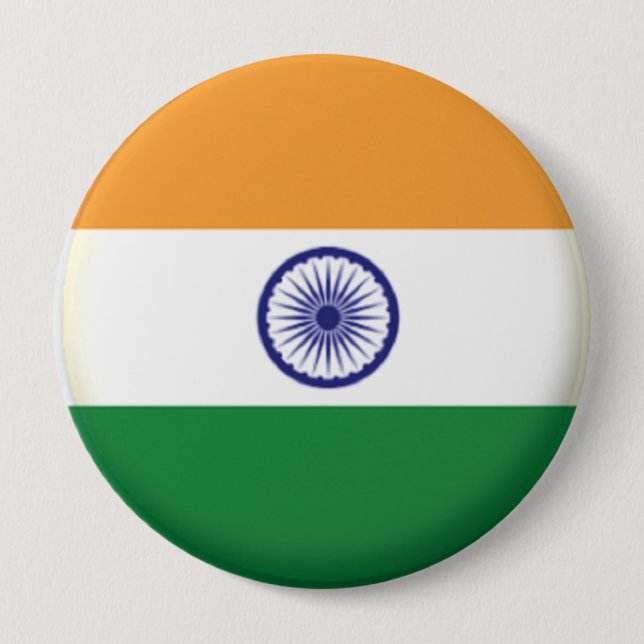 PIN BAK - STORBADGE FÖR INDIA ROUND KNAPP (Framsida)