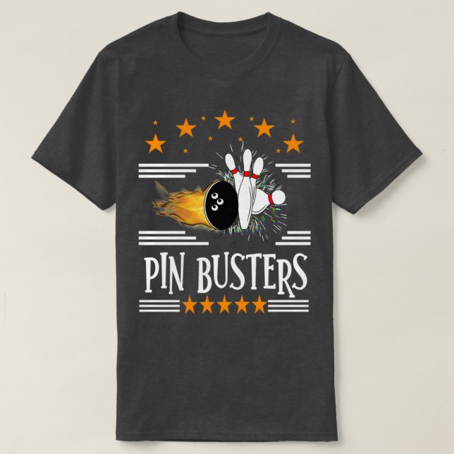 Pin Busters T Shirt (Design framsida)