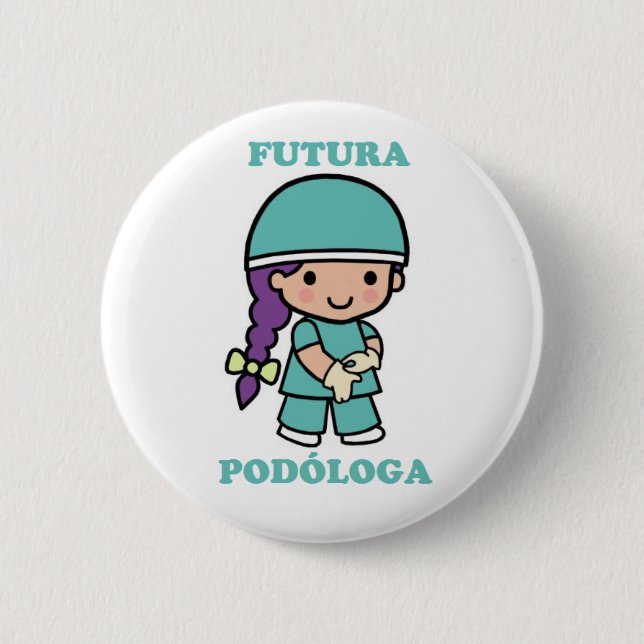 Pin de futura podóloga knapp (Framsida)