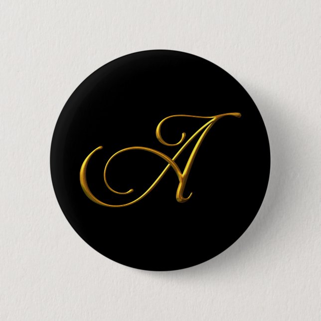 Pin Elegant Monogram Letter A. Knapp (Framsida)
