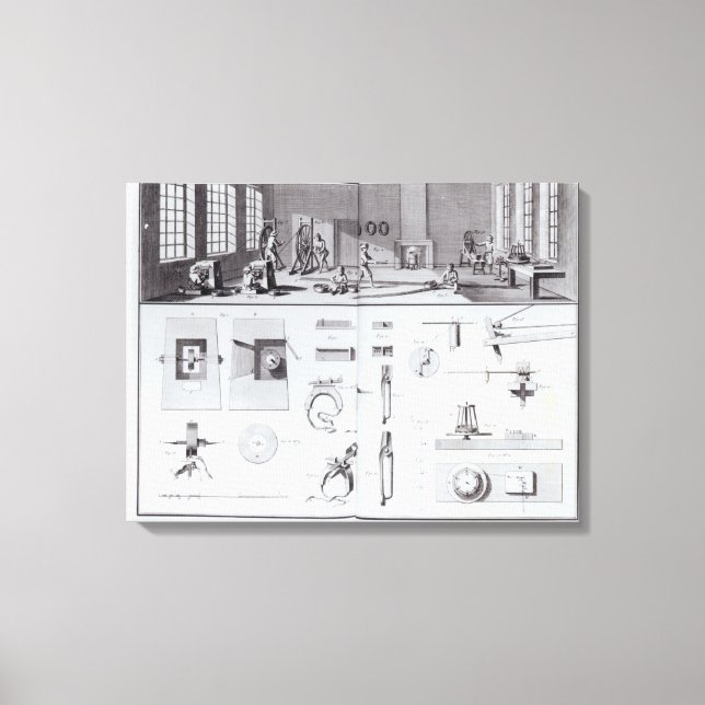 Pin Factory, plate 2 från Volym IV Canvastryck (Framsida)