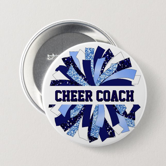 Pin för Cheer Coach-knapp Knapp (Framsida & baksida)