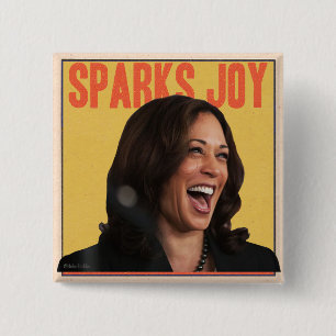 PIN FÖR KAMALA HARRIS SPARKS-JOBB KNAPP