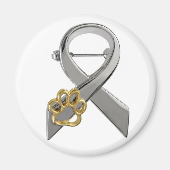 Pin för medvetenhet om djurmisshandel magnet (Framsidan)