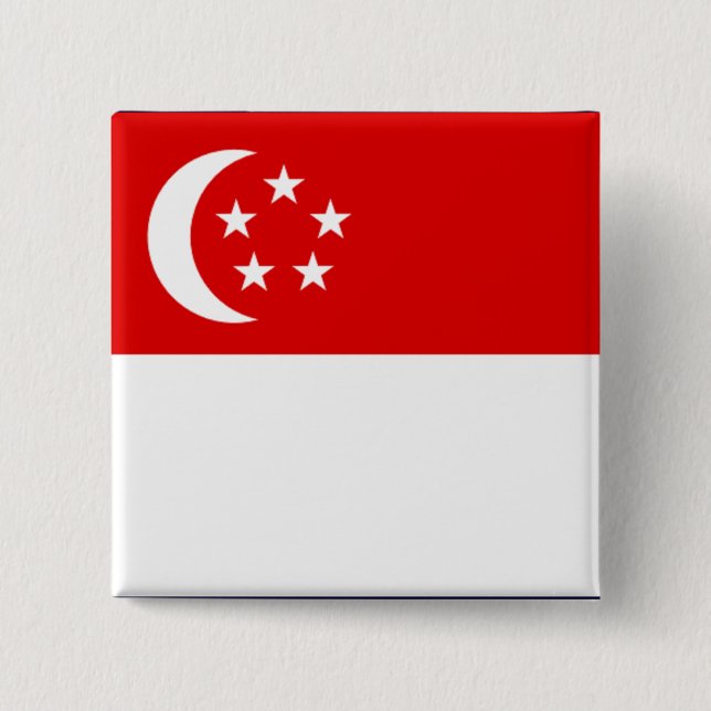 Pin för Singapore-Flagga/Lapel Knapp (Framsida)