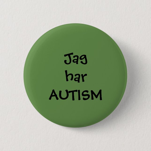 Pin "Jag har Autism" Knapp (Framsida)