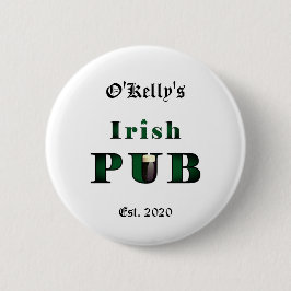 Pin-knapp för Irish Pub Pub Tavern Knapp